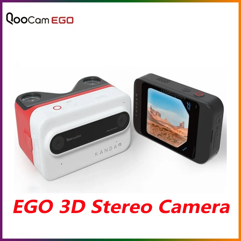 

Kandao QooCam EGO 3D Instant Camera Point and Shoot Stereo Digital Camera 3D Camera with Instantly Stereoscopic immersive