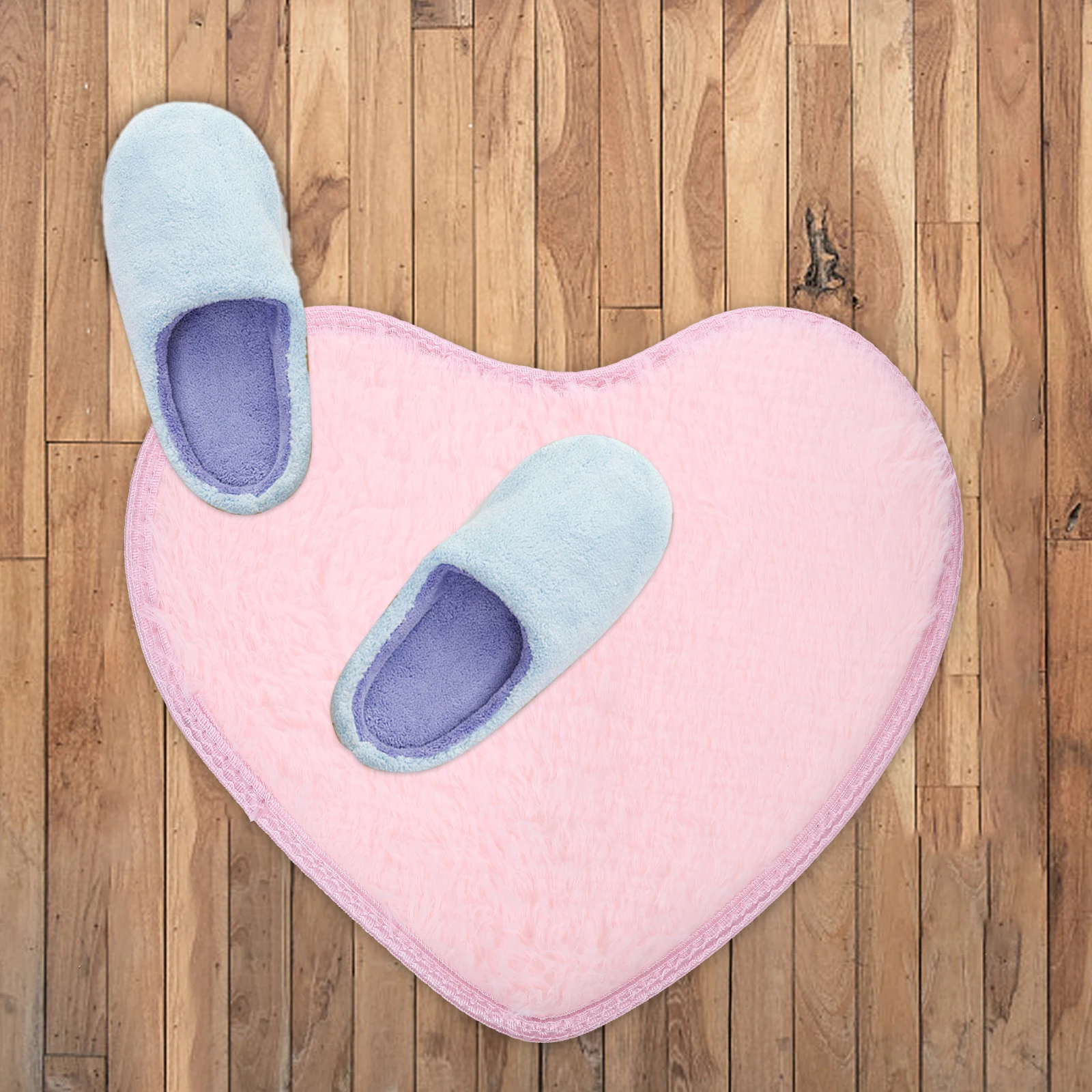

Heart-shaped Carpet Rug for Bedroom Soft Rugs Area Bathroom Valentine's Day Decor