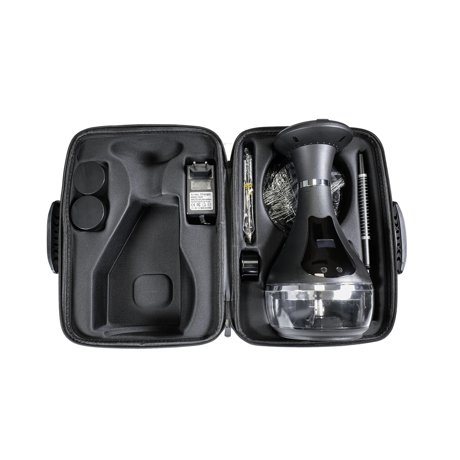 جديد فاخر النرجيلة الكهربائية المحمولة عالية الجودة التدخين الشيشة الشيشة مجموعة LED المواد الشيشة #6