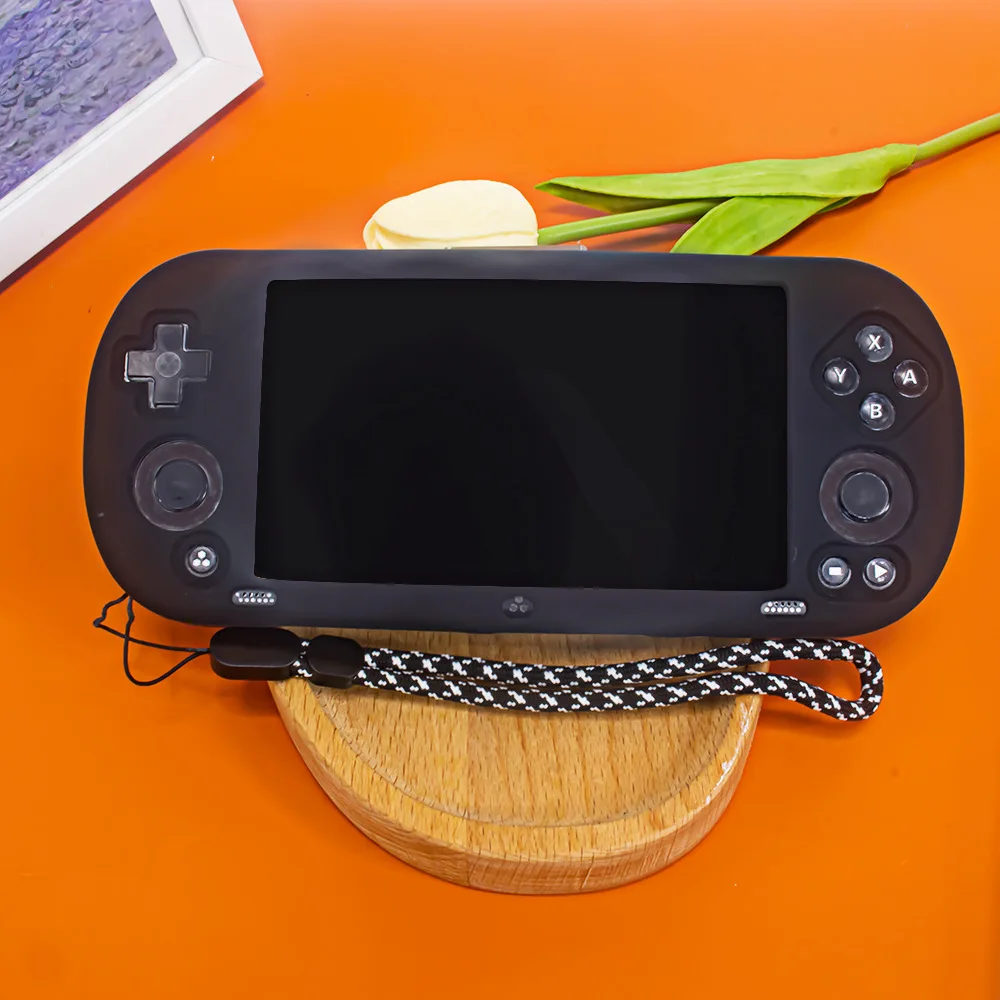 

For Trimui Smart Pro Game Console - Durable EVA Hard Case, Silicone Protective Cover & Waterproof Lanyard Bag - Game Accessories