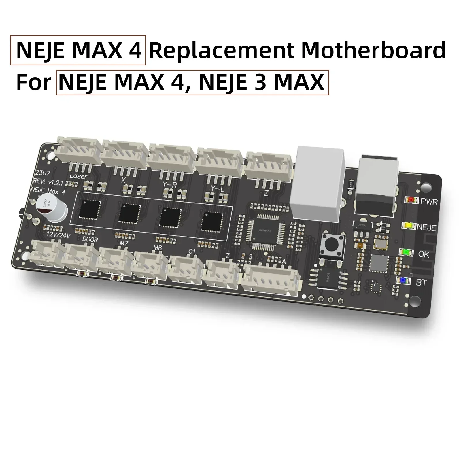 

Совместимая материнская плата для станка для лазерной резки NEJE MAX 3 V2/4/5C с новой технологией сброса бездатчика