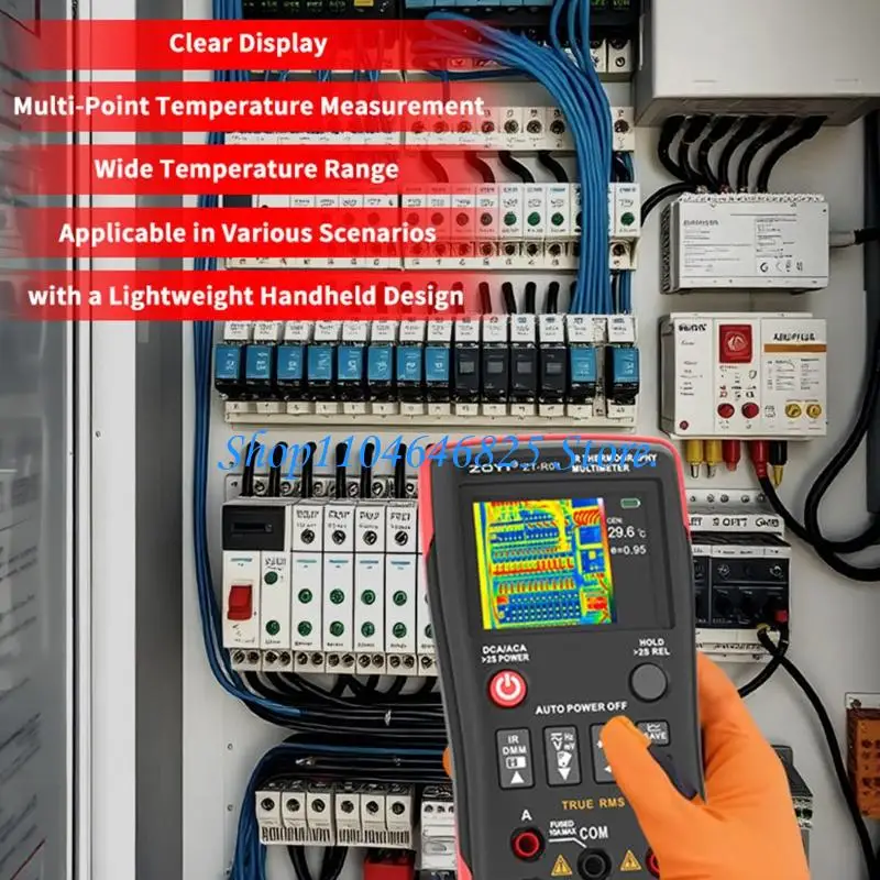 Professional Thermal Imaging Multimeter With Protective Case Suitable For Field Technicians Work Electrical Maintenance