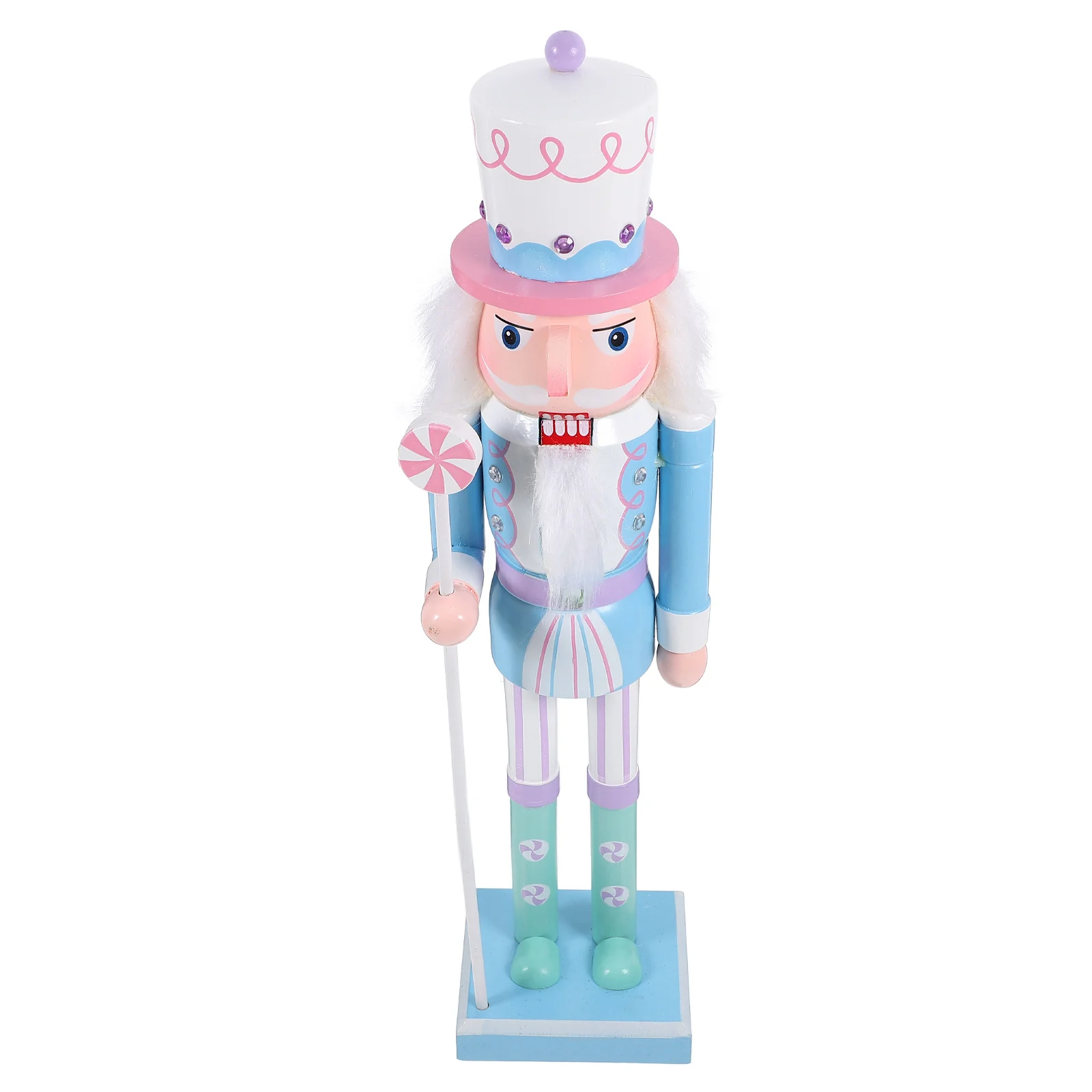 

Alipis Christmas Wooden Nutcracker Soldier Lake Light Desktop Ornament Festive Home Decoration Traditional Wood