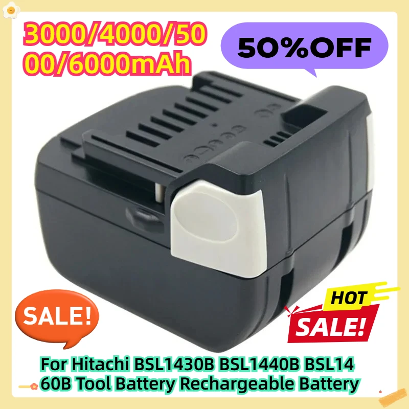 

For Hitachi BSL1430B BSL1440B BSL1460B Tool Battery Rechargeable Battery 6000mah
