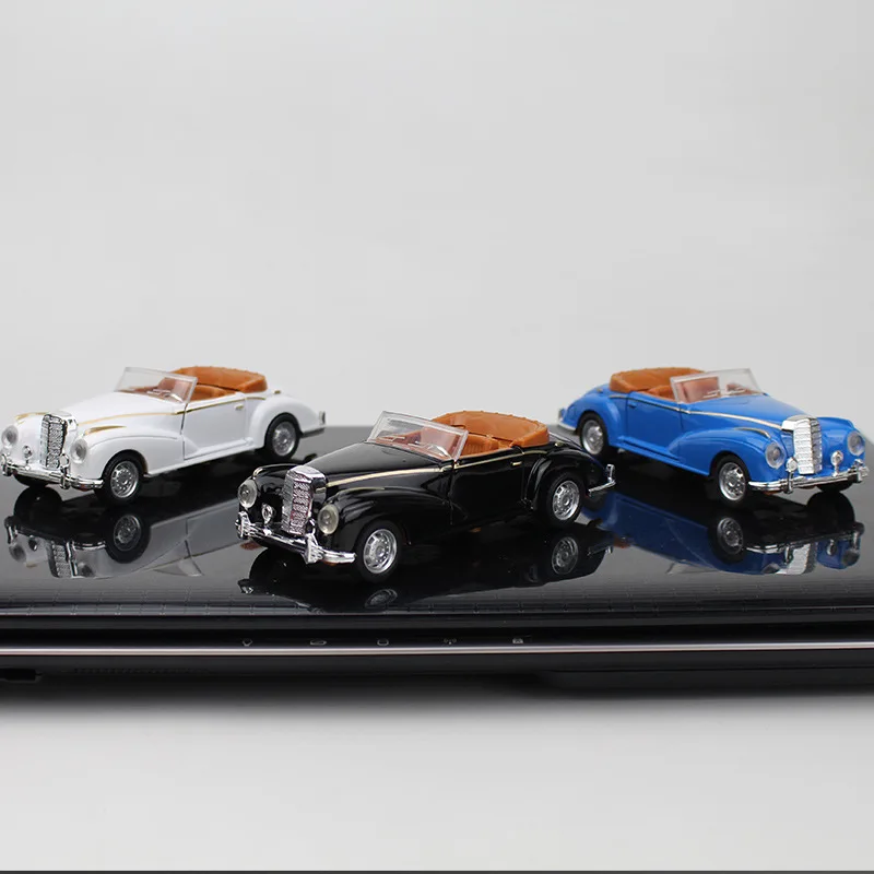 Nieuwe Klassieke Auto 'S 1/32 Schaal Model Legering Diecast Simulatie Pull Back Cabriolet Voertuig Jongen Kids Collectie Speelgoed B086