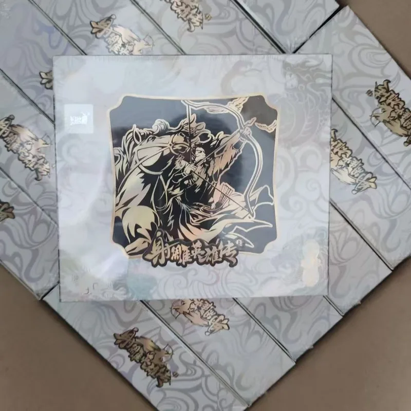 Tarjeta de comando KAYOU genuina, la leyenda de los héroes de Condor, Louis Cha Knight, Xia Gu Dan Qing, tarjeta láser colorida, juguete coleccionable