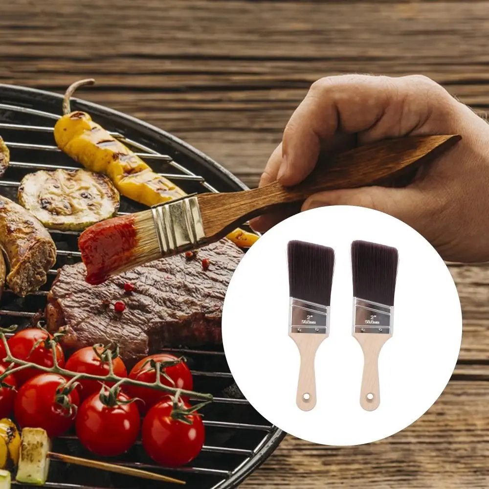 

Многоразовая утолщенная кисть для рисования, мягкая щетина, угловой инструмент для чистки, щетка с деревянной ручкой, жесть, твердые инструменты для чистки стен, кухня