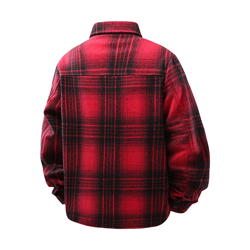 Spring Autumn Men Stripe Shirt Jacket Leisure Street Versatile Two Pockets Lapel Shirt New Fashion Comfortable Retro Tops Men