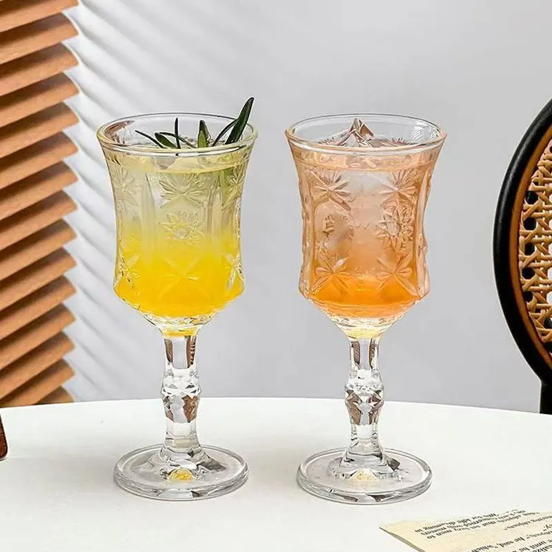 Copa de Vino Tallada en Diamante de 335 ml/50 ml/00 ml, Estilo Europeo, Copa de Whisky con Relieve, Copa de Cóctel, Copa de Brandy para Entusiastas del Vino