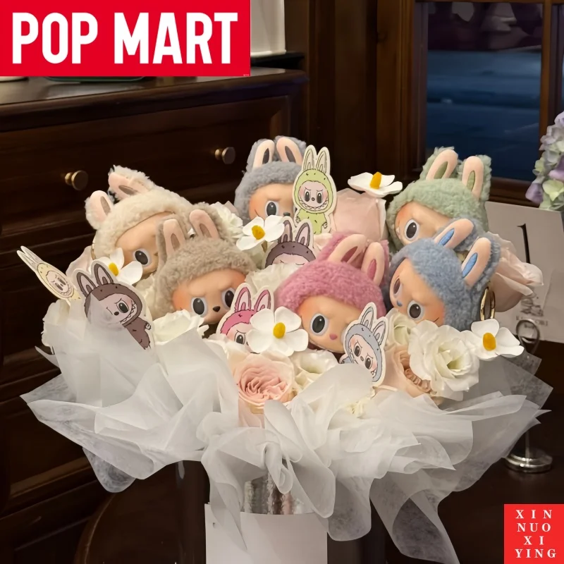 

Подлинная POP MART LABUBU THE MONSTERS-Exciting Macaron виниловый сюрприз для лица Mystery Box слепая коробка украшение для рюкзака кукла кулон