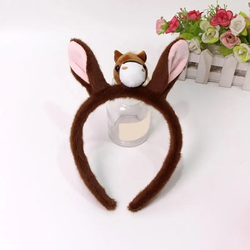 

31BF Adorable Horse Ear Shaped Headwear For Toddler Comfortable Fabric Lightweight Design Party Costume Headdress
