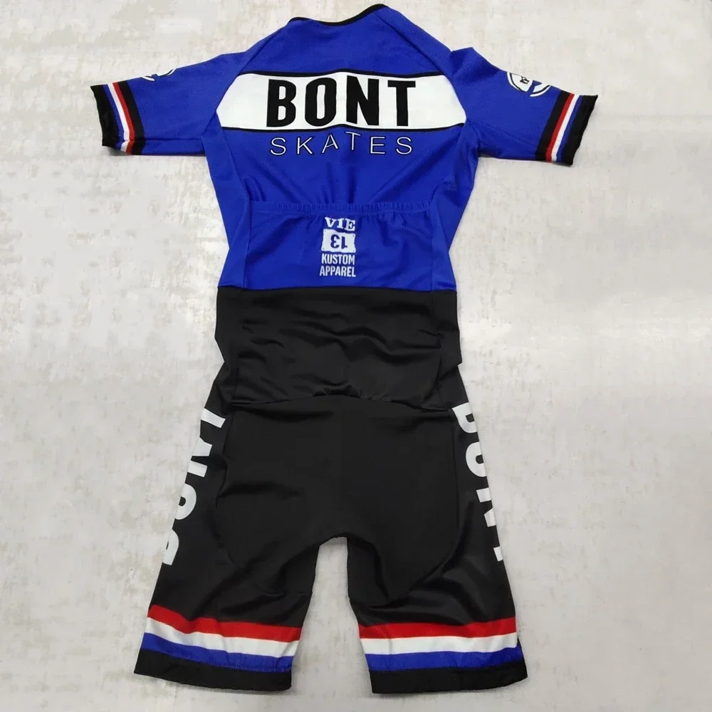 

BONT Men inline speed skating racing suit skinsuit pro team fast skate triathlon clothing Ropa ciclismo cycling clothes jumpsuit