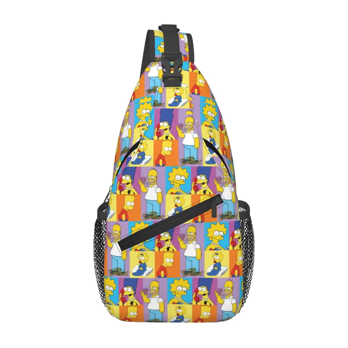 

Custom The Simpsons Collage Backpack For Traveling Bags Men Women Shoulder Crossbody Chest Backpack Sling Crossbody Backpack