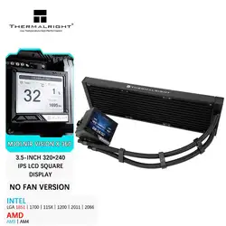 Thermalright MJOLNIR VISION X 360 No fans Version All-in-one water cold radiator 3.5” IPS LCD Supports LGA1851/1700 AMD AM4/AM5