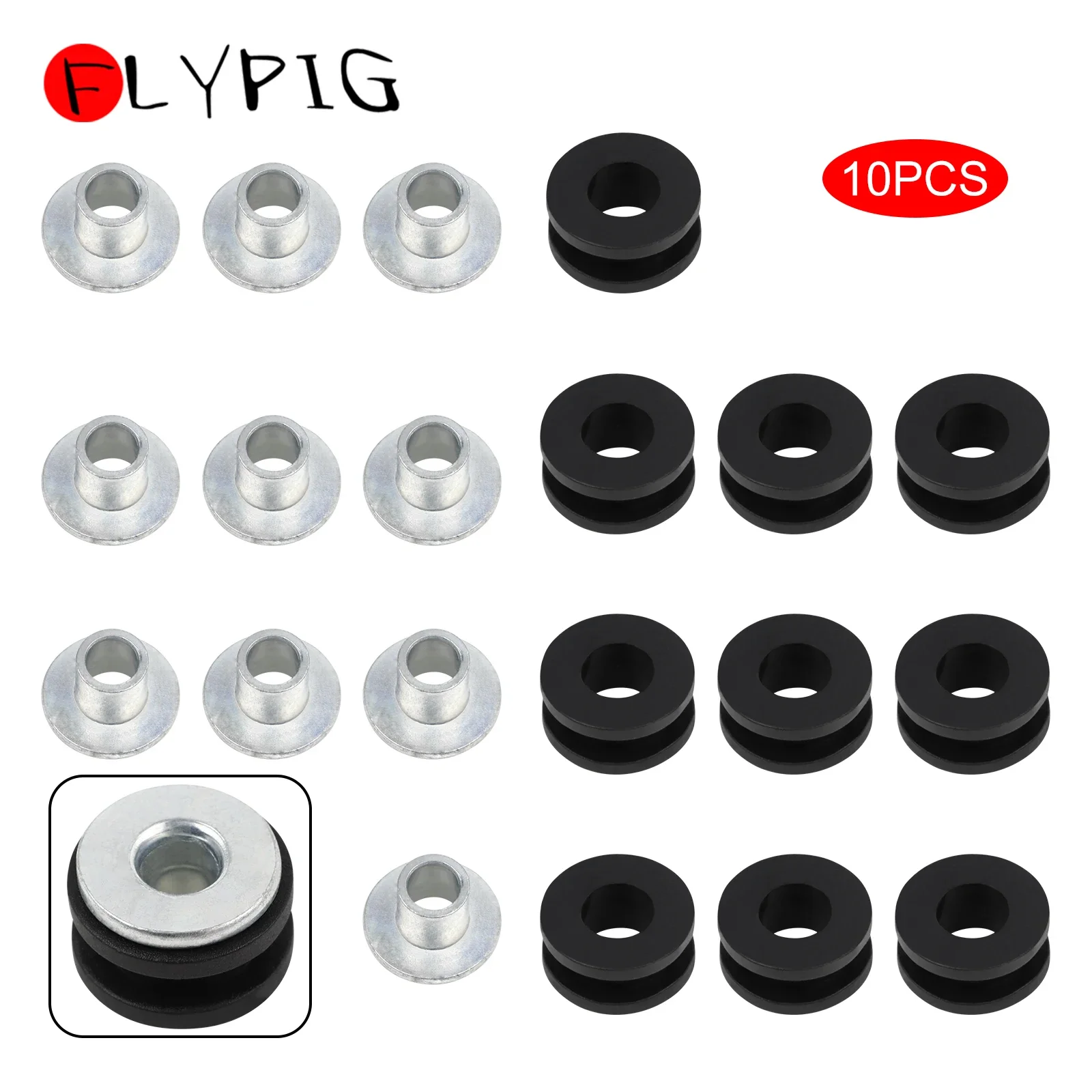 Motorcycle Side Cover Rubber Grommets Bolt Fairing Screws Gasket Set for Honda CBR Suzuki GSXR Kawasaki Ninja ZX Yamaha YZF R1