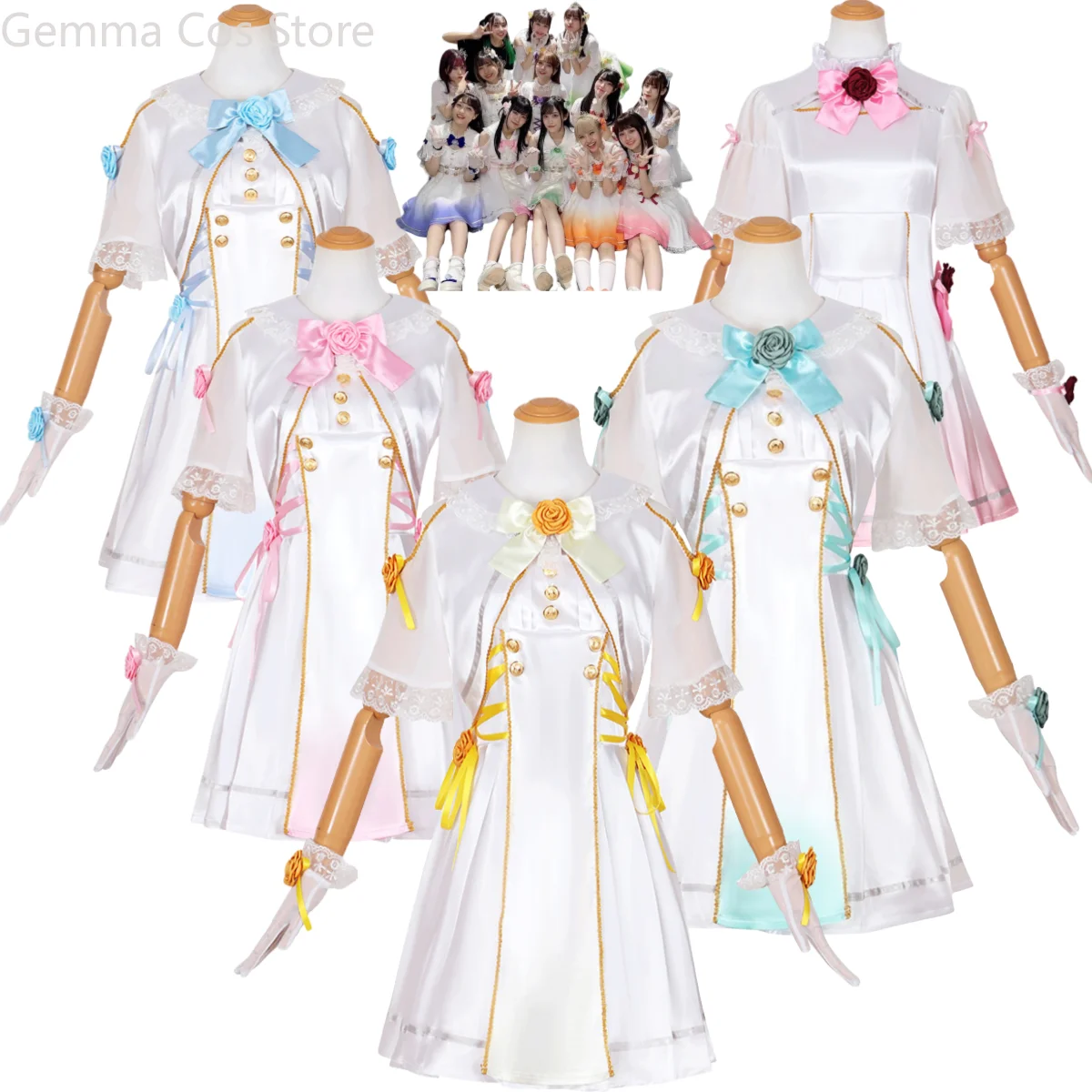 

Anime Love Live Nijigasaki 5th Zhong Lanzhu Osaka Shizuku Nakasu Kasumi Uehara Ayumu Cosplay Costume Eternal Moment Dress Suit