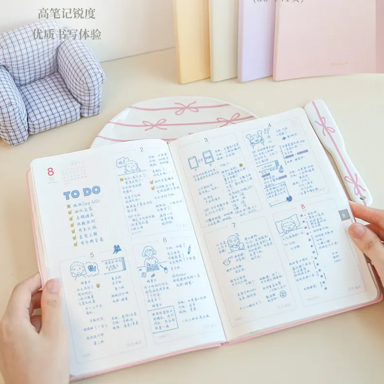 Kinbor 2027 Zeitmanagement-Planer, A5 PU-Notizbuch mit Kalender, Agenda, Tagebuch, Monats- und Wochenplan, To-Do-Liste, Geschenke – Detail 22