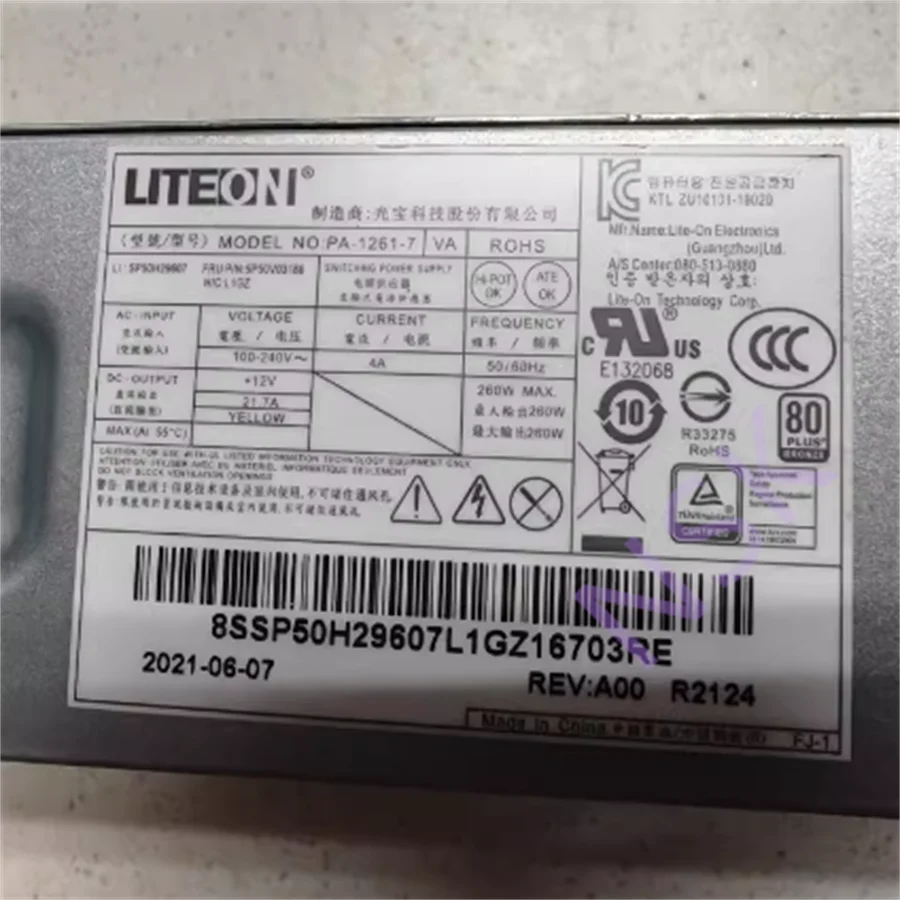 Imagem -02 - Fonte de Alimentação Psu para hp Lenovo 510s M420 70024agr 6pin 260w Pck027 Sp50h29606 Pch018 Pa11 Original Novo