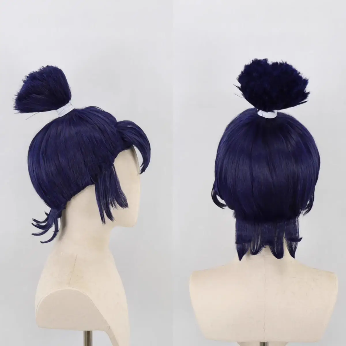 Nintama Rantarau Shokumitsu Rosaburou ‌   คอสเพลย์วิกผมสีน้ําเงินเข้มสไตล์อะนิเมะวิกผม