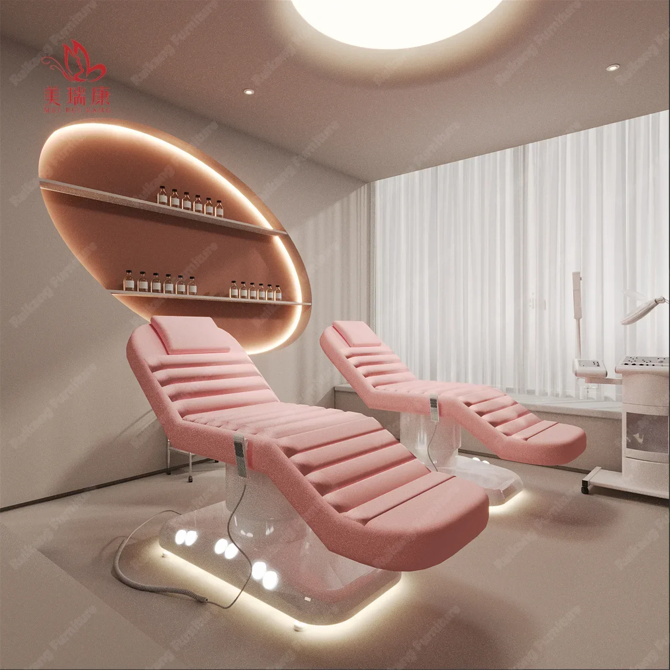 

New Electric Adjustable Facial Bed Foreign Beauty Salon Massage Medical Beauty Facial Bed Eyelash Massage Bed