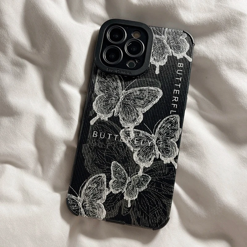 INS Retro Butterfly Soft Silicone Phone Case For Samsung Galaxy A31 A32 A33 A34 A50 A51 A52 A53 A54 A71 A72 A73 A12 A13 A14 A21S