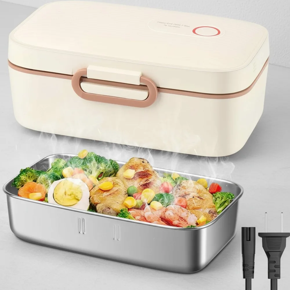 

Портативный электрический ланч-бокс 1л, вакуумный подогреватель еды для офиса, спортзала, домашнего использования, взрослых