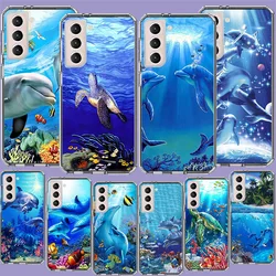 Deep sea turtle dolphin landscape Phone Case For Samsung A17 A56 A36 A26 A16 A55 A35 A25 A15 A05S Galaxy A71 A51 A41 A31 A21S A7