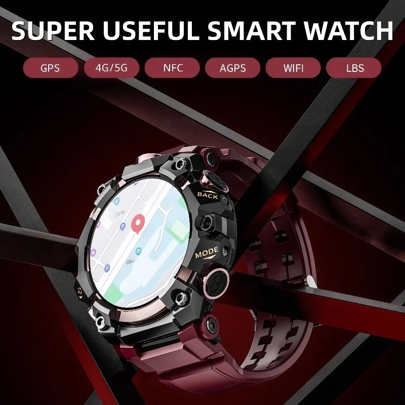 

Q668 Smart Watch Android 4G LTE Smartwatch IP68 waterproof 800W HD Dual Camera Amoled GPS WIFI Multi sport mode Download Apps