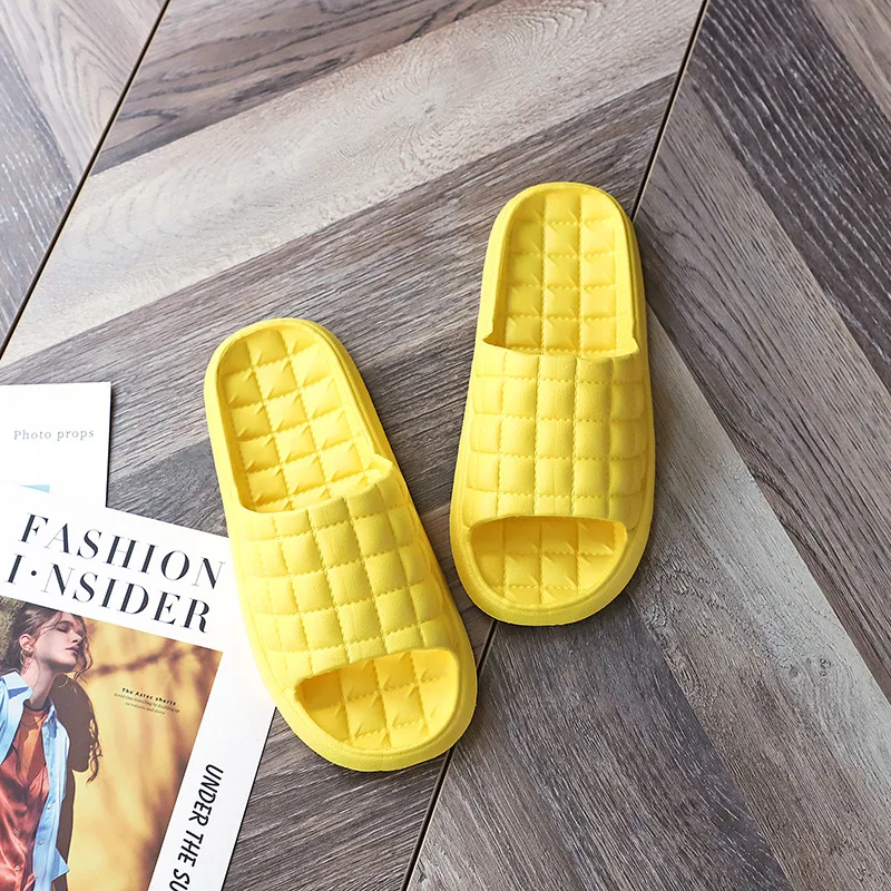 2026 Summer Home Bathroom Slippers Women Fashion Soft Sole EVA Indoor Slides Woman Sandals  Non-slip Woman Man Slippers view 2
