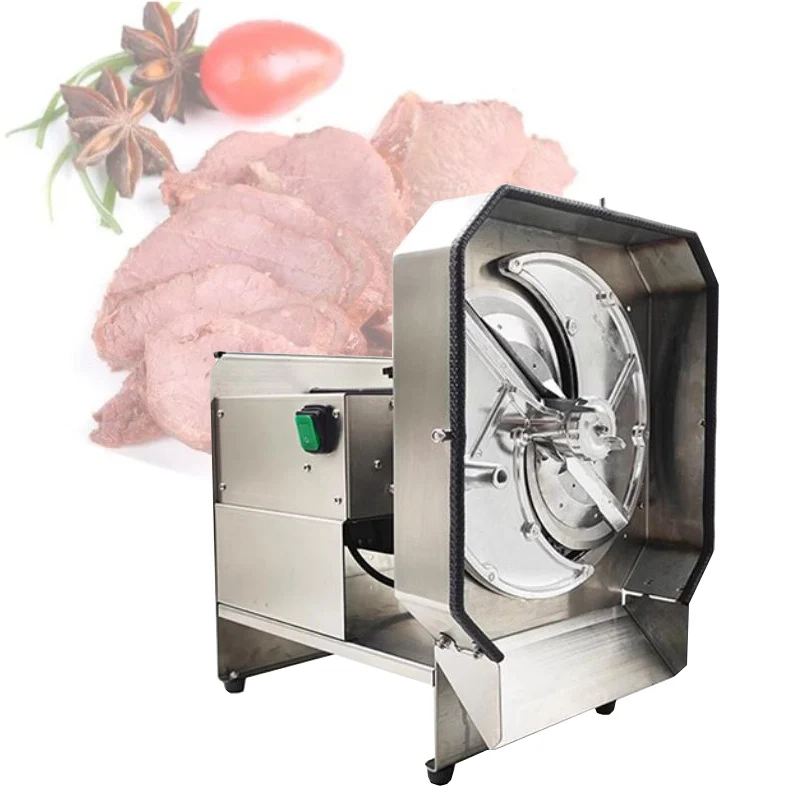 Cooked Meat Slicing Machine Commercial Automatic Electric Cooked Meat Slicer Cooked Beef Mutton Slicing Small Vegetable Slicing