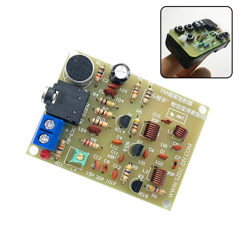 Frequency Modulation Soldering Practice Project 76-108MHz FM Stereo Radio DIY Kit Wireless FM Transmitter And Receiver Module