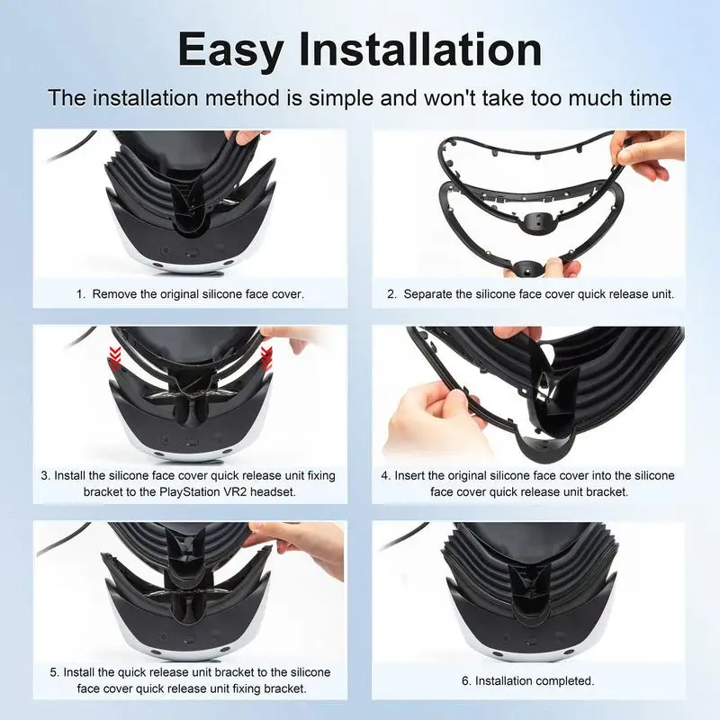 Ochraniacz na twarz dla Ps Vr2 osłona obiektywu osłona anty-przeciw zarysowaniom pierścień Psvr2 akcesoria magnetyczne ochraniacz na okulary czarny