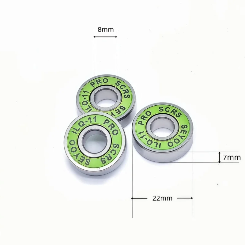 8 Stück 8x22x7 Keramiklager ABEC-11 608 Keramiklager 608RS Lager für Skateboard – Detail 8
