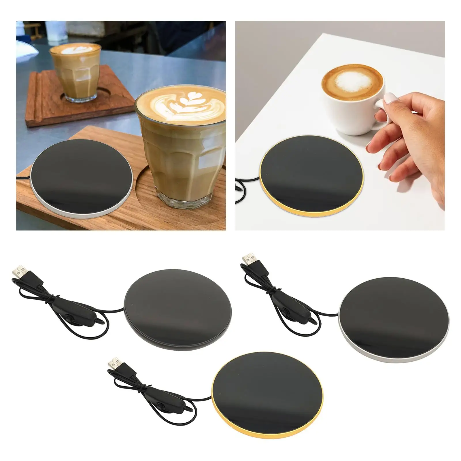 Electric Mug Heater Heating Plate Cup Warmer Cup Warmer Mat for Traveling