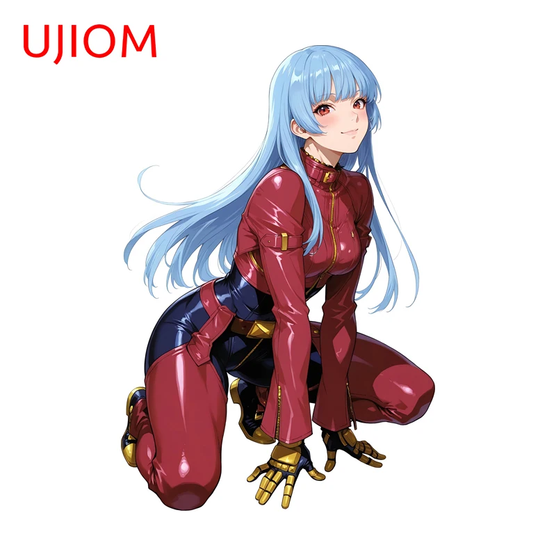 UJIOM Kula Diamond Wall Sticker Alluring Squatting Ai Girl Stationery Items Sunscreen Decal Baby Nursery Room Vinyl Graffiti