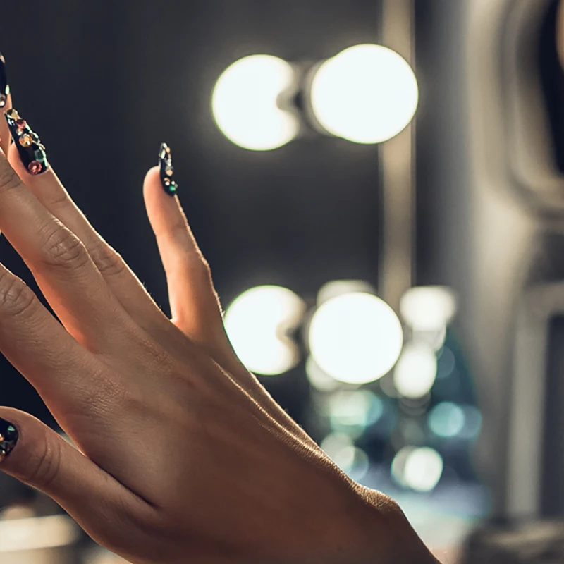 

YANRUO Rhinestones Samples Non Hotfix Cold Fixation Crystals Glass Stones Flatback Nails DIY Crafts