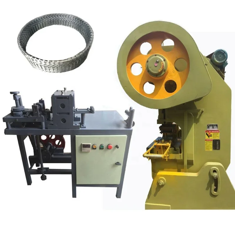 Yugong   5 Strips PLC Control High Speed Automatic Stainless Steel Concertina Razor Barbed Wire Mesh Fence Making Machine