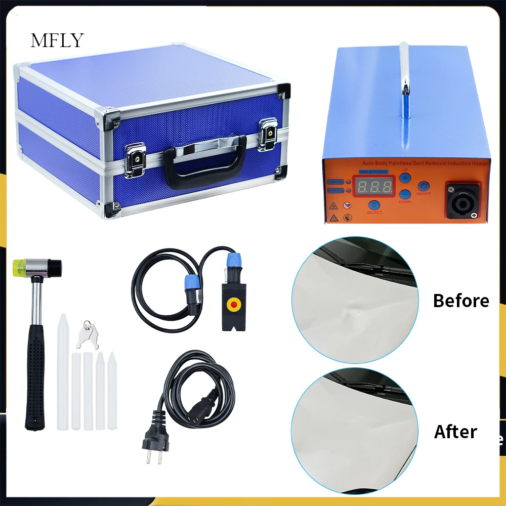 

Автомобильный кузов, без покраски, ремонт вмятин, портативное оборудование для удаления индукционного нагрева, автомобильная металлическая пластина, инструмент для восстановления вмятин