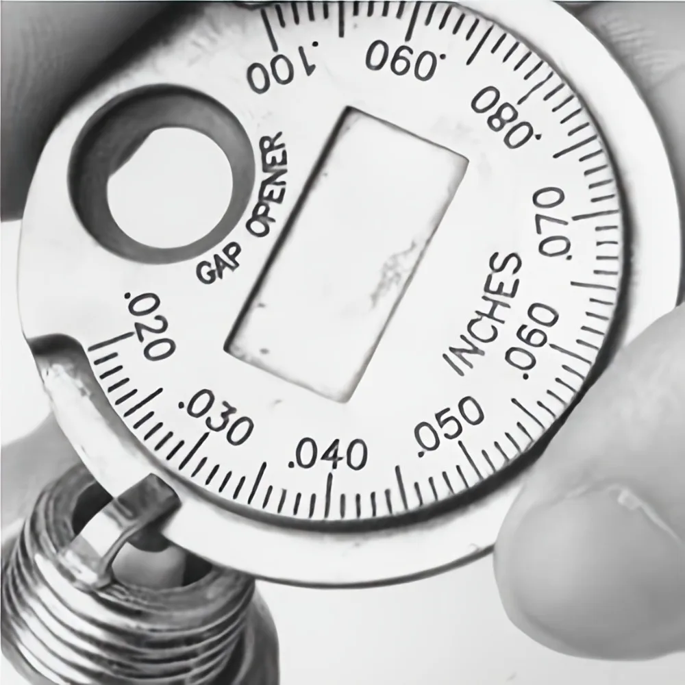 1/2 piece spark plug gap gauge measuring tool, coin-shaped, 0.6-2.4 mm range spark plug specification measuring tool - view 3