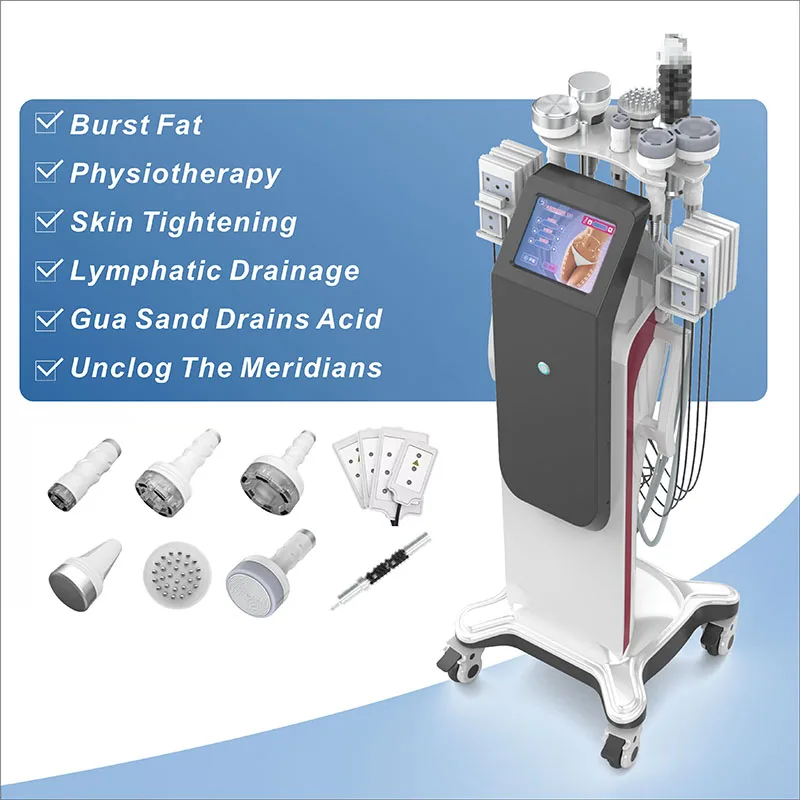 

New Arrival Multifunctional 8 In 1 40k RF Vacuum Slimming Cavitation Device Skin Tightening Facial Lifting Beauty Device