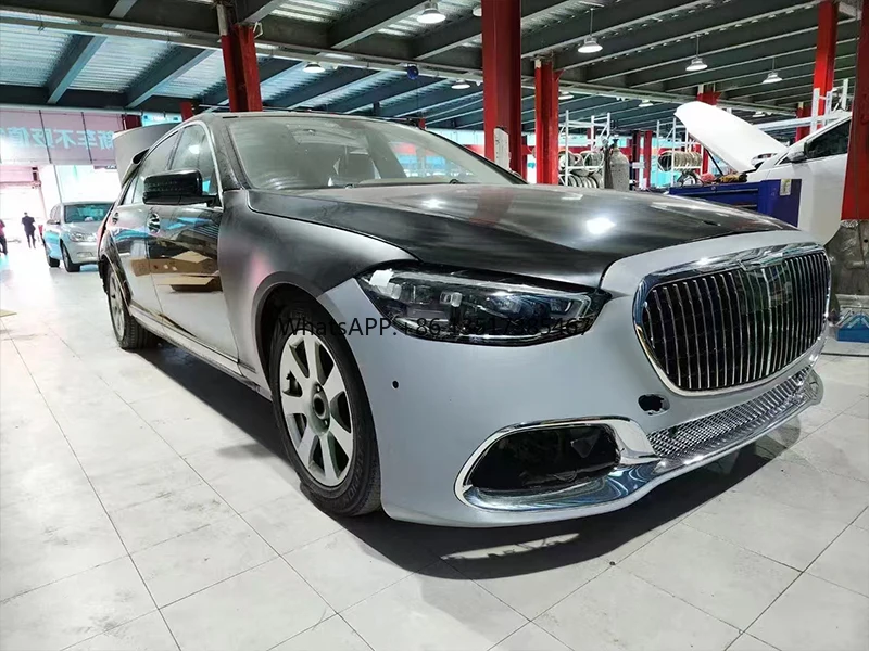 Factory Direct For Mercedes S-Class W221 to W223 Style Body Kit Headlights taillights hood mudguard grille