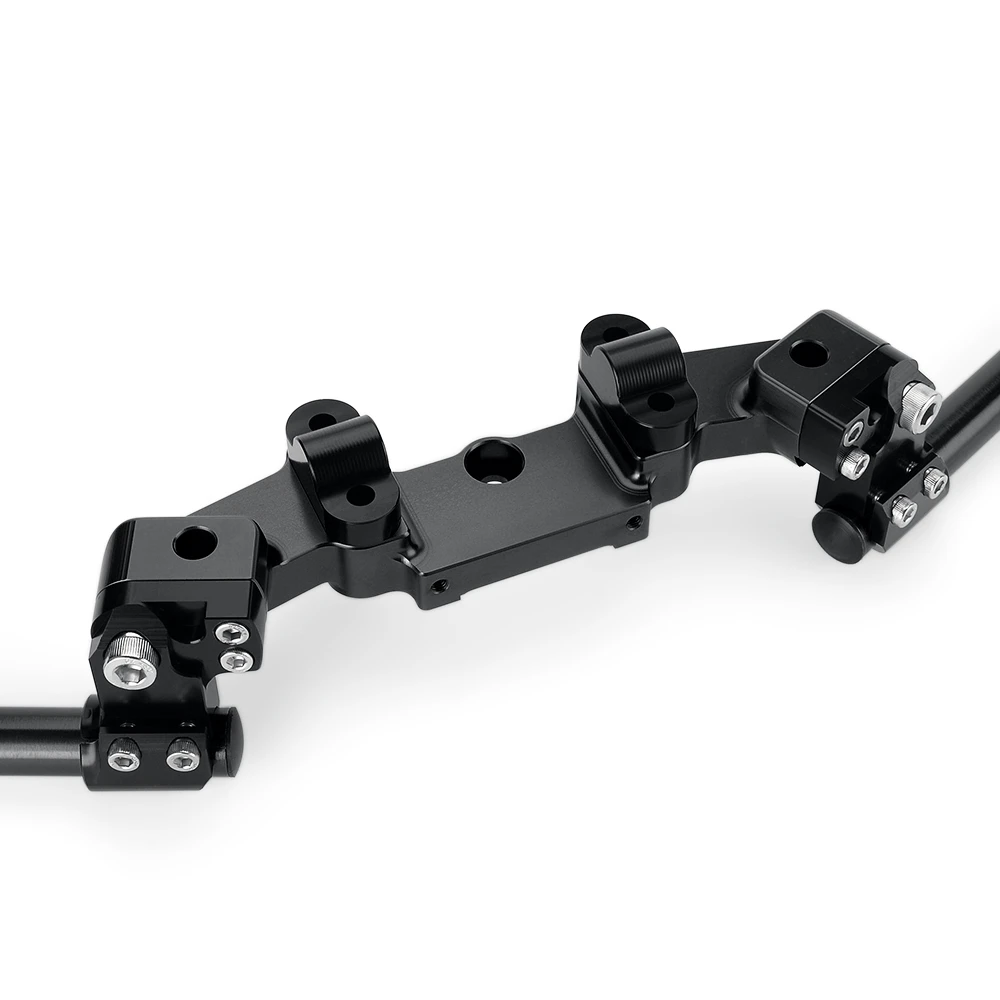 Motorcycle Clip On Handlebar For Kawasaki Z900 2017 2018 2019 2020 2021 2022 2023 2024 Adapter Plate Adjustable Handle bars