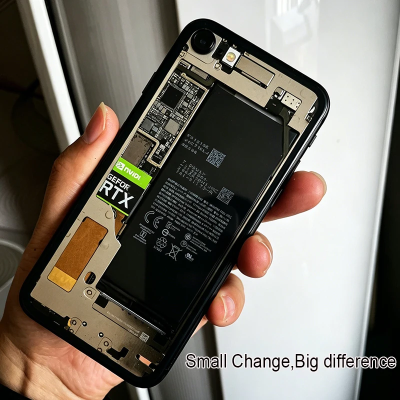

Transparent Modified Phone Shell For iPhone 8 SE2020 X XS XR 11 11 Pro Max Clear Explore Full Housing Replacement