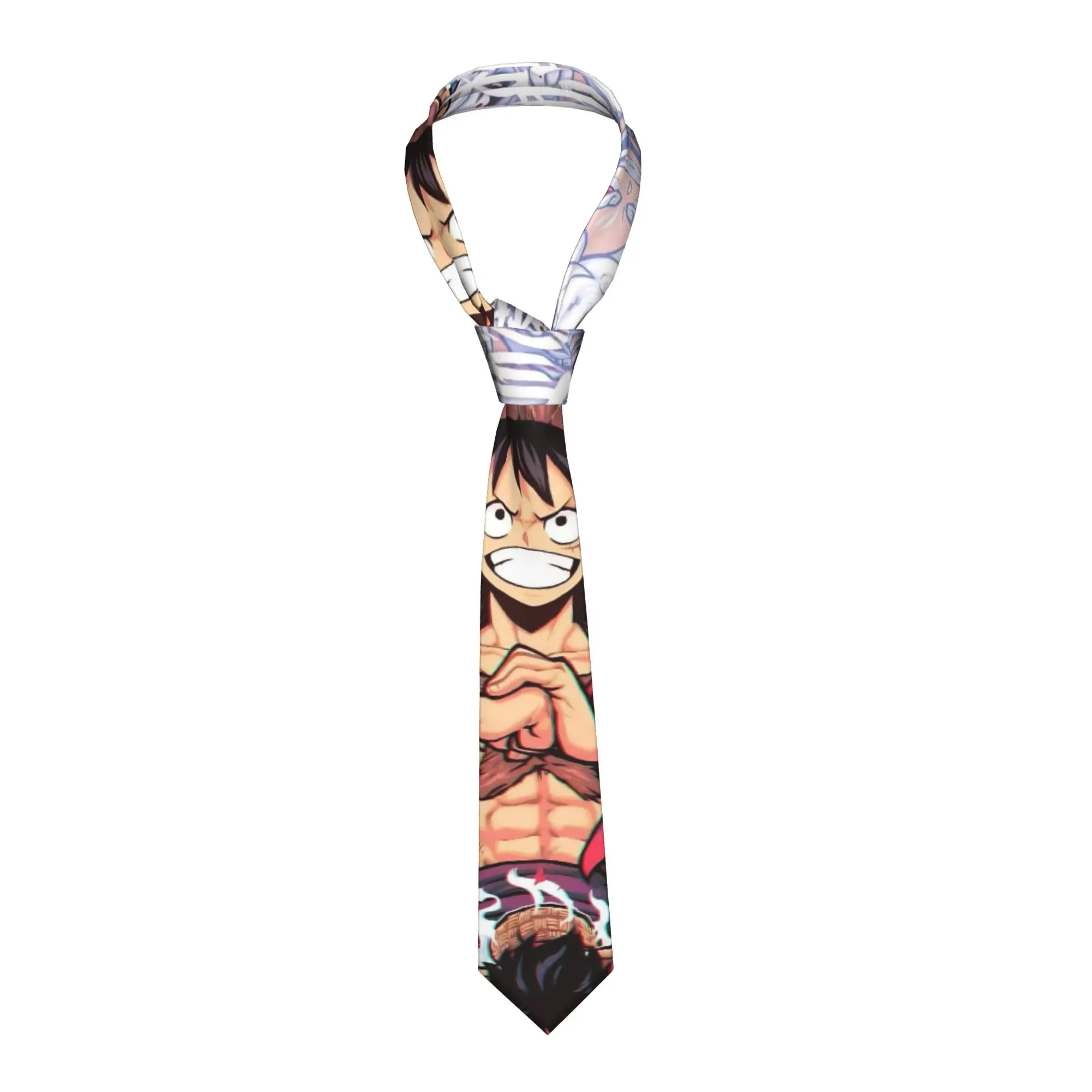 One Piece Krawatte, Unisex, 8 cm, Monkey D. Luffy Krawatten für Herrenanzüge, Accessoires, Gravatas, Hochzeitsaccessoires, Cosplay-Requisiten