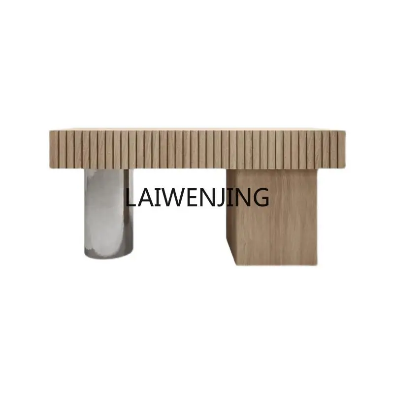 HLZ simple checkout page stainless steel wrought iron exhibition hall clothing store front desk hotel bar table