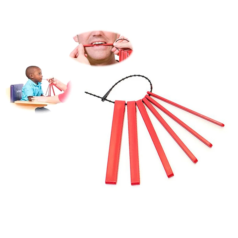 Speech Therapy Teeth Massager Adult Children Speak Oral Muscle Rehabilitation Training Chewing Tube Autism Sensory Therapy Tool