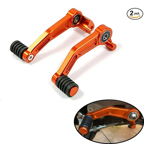 Palanca de freno de pie para motocicleta y palanca de cambio de marchas, par de Pedal CNC para DUKE 125 200 250 390 duke390 duke125 duke250 2013-2016