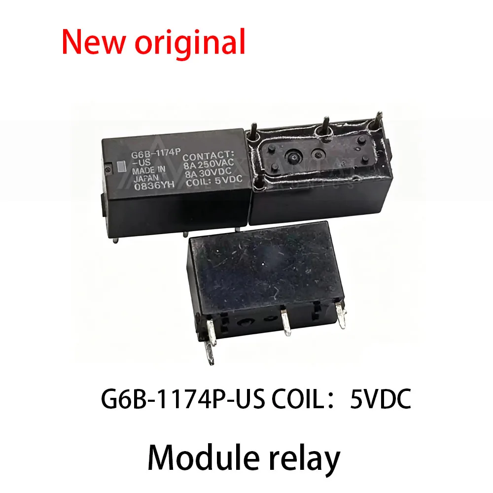 (10pcs) 100% New relay G6B-1174P-US COIL：5VDC Module relay