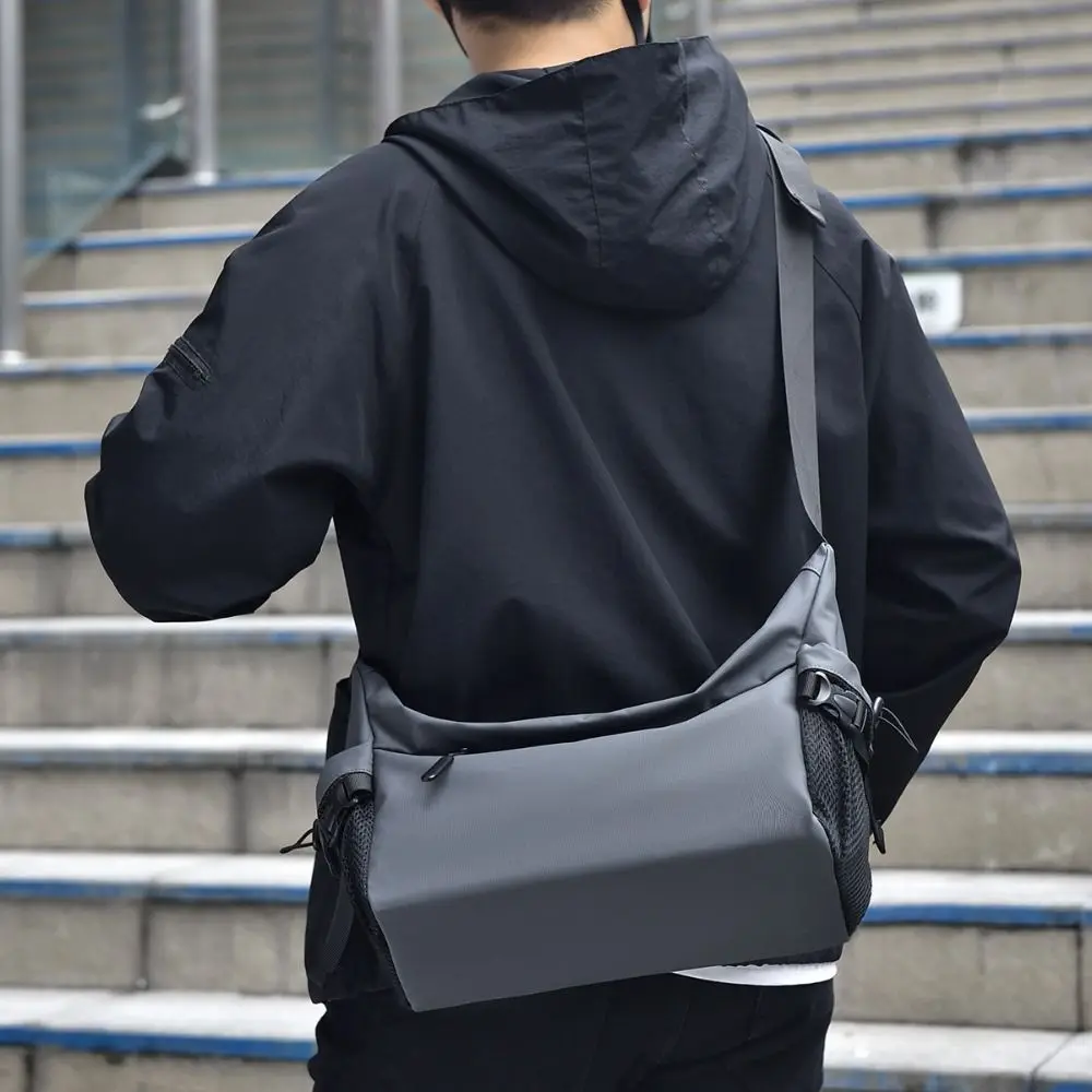 

Large Capacity Waterproof Chest Bag Korean Simple Men's Shoulder Bag Phone Adjustable Strap Casual Mailman Bag Jogging