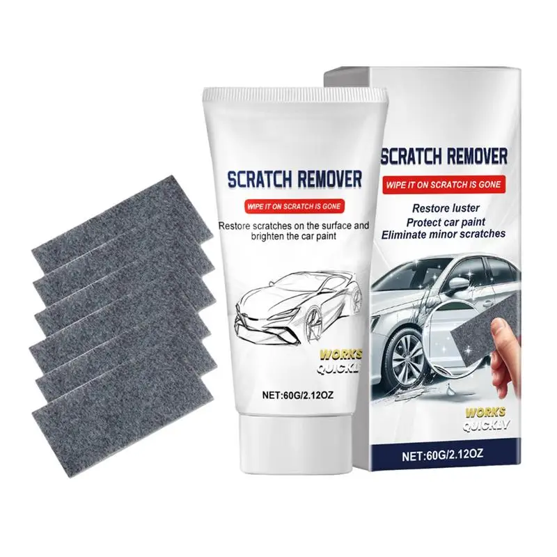 Nano Car Scratch Remover Nano Cleaning Cloth Scratch Remover with Repair Paste Cleaning Cloth for Vehicles Car Paint Deep